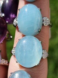 925 Sterling Silver Aquamarine Ring
