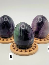 Rainbow Fluorite Eggs