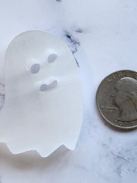 Selenite Ghost Carving 