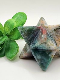 Moss Agate Merkaba #3