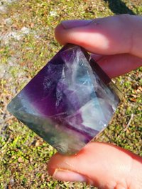 Rainbow Fluorite Octahedron #3