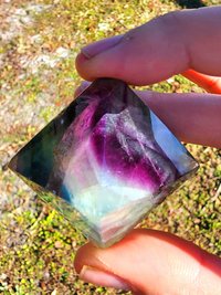 Rainbow Fluorite Octahedron #3