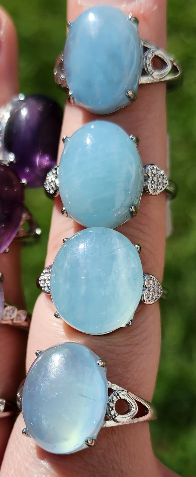 925 Sterling Silver Aquamarine Ring