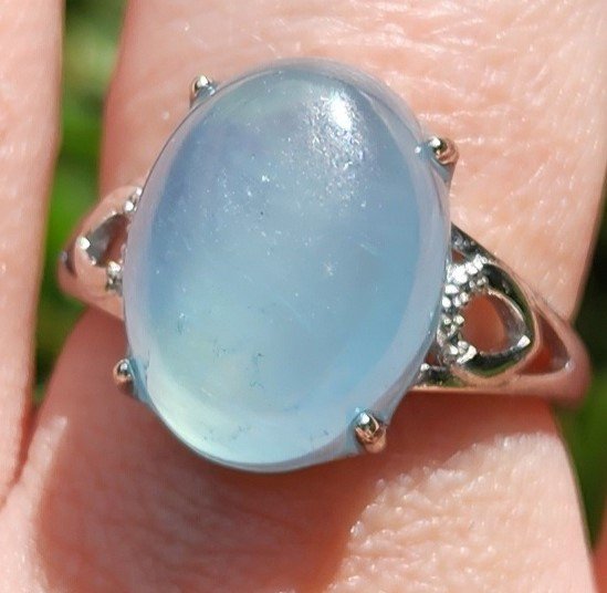 925 Sterling Silver Aquamarine Ring