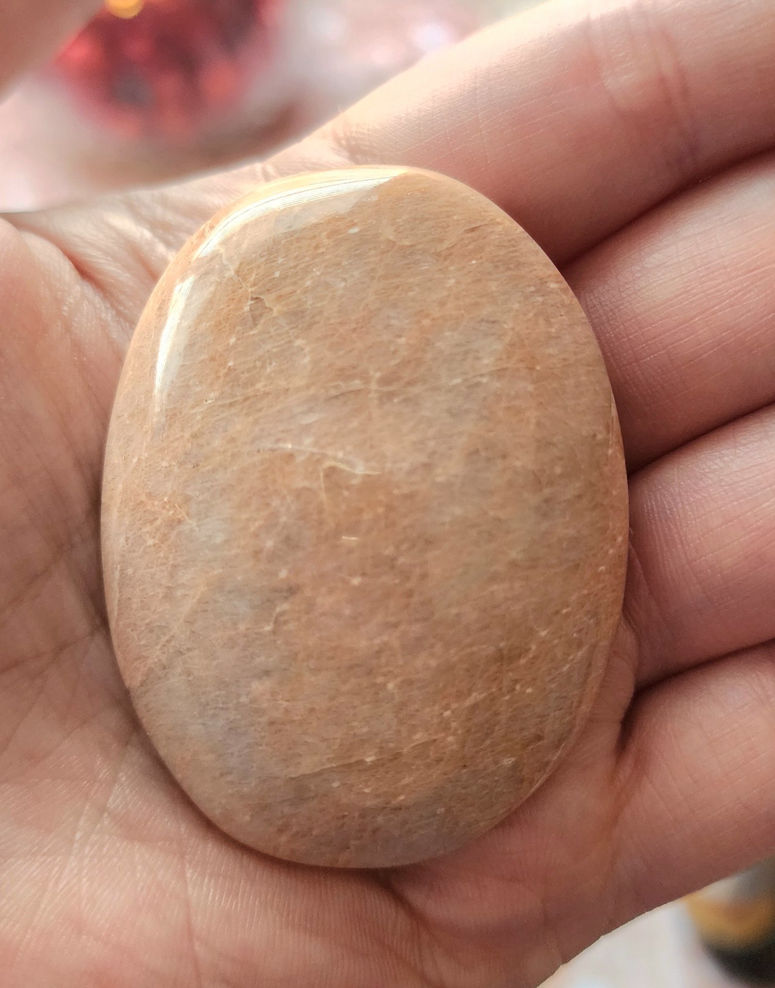 Peach Moonstone Palmstones