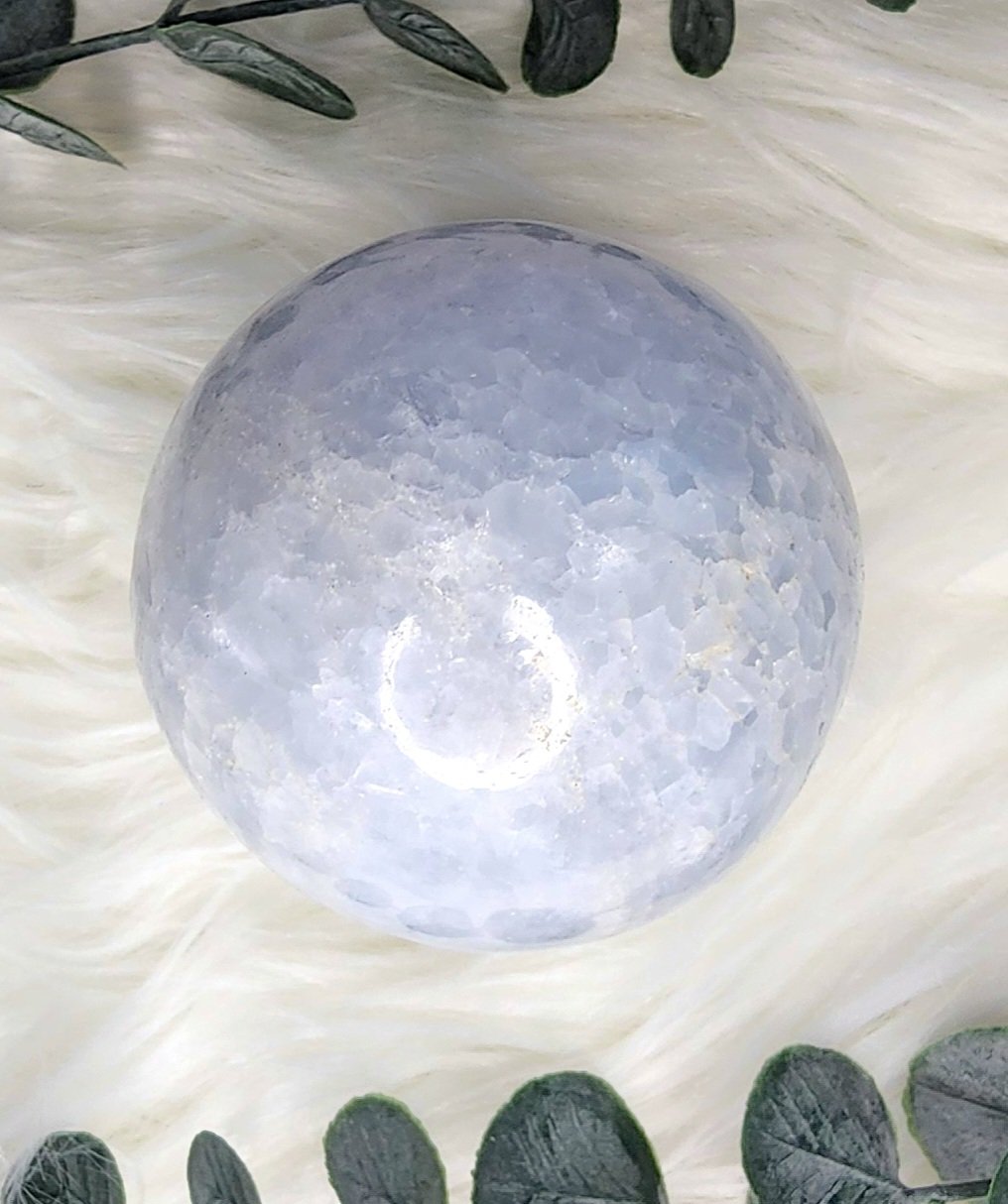 Blue Calcite Sphere
