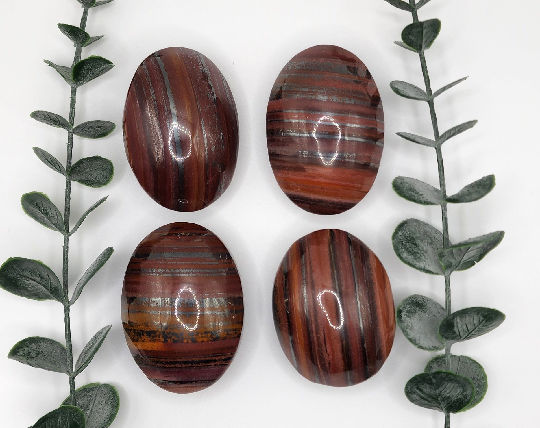 Tiger Iron Palm Stones