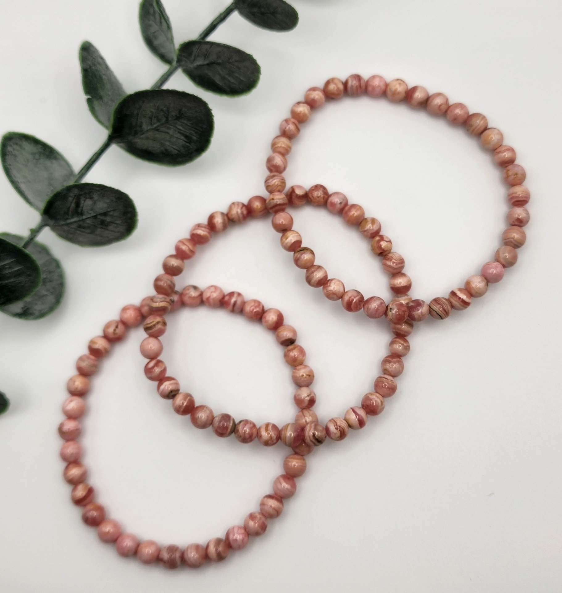 Rhodochrosite Bracelets - 5mm