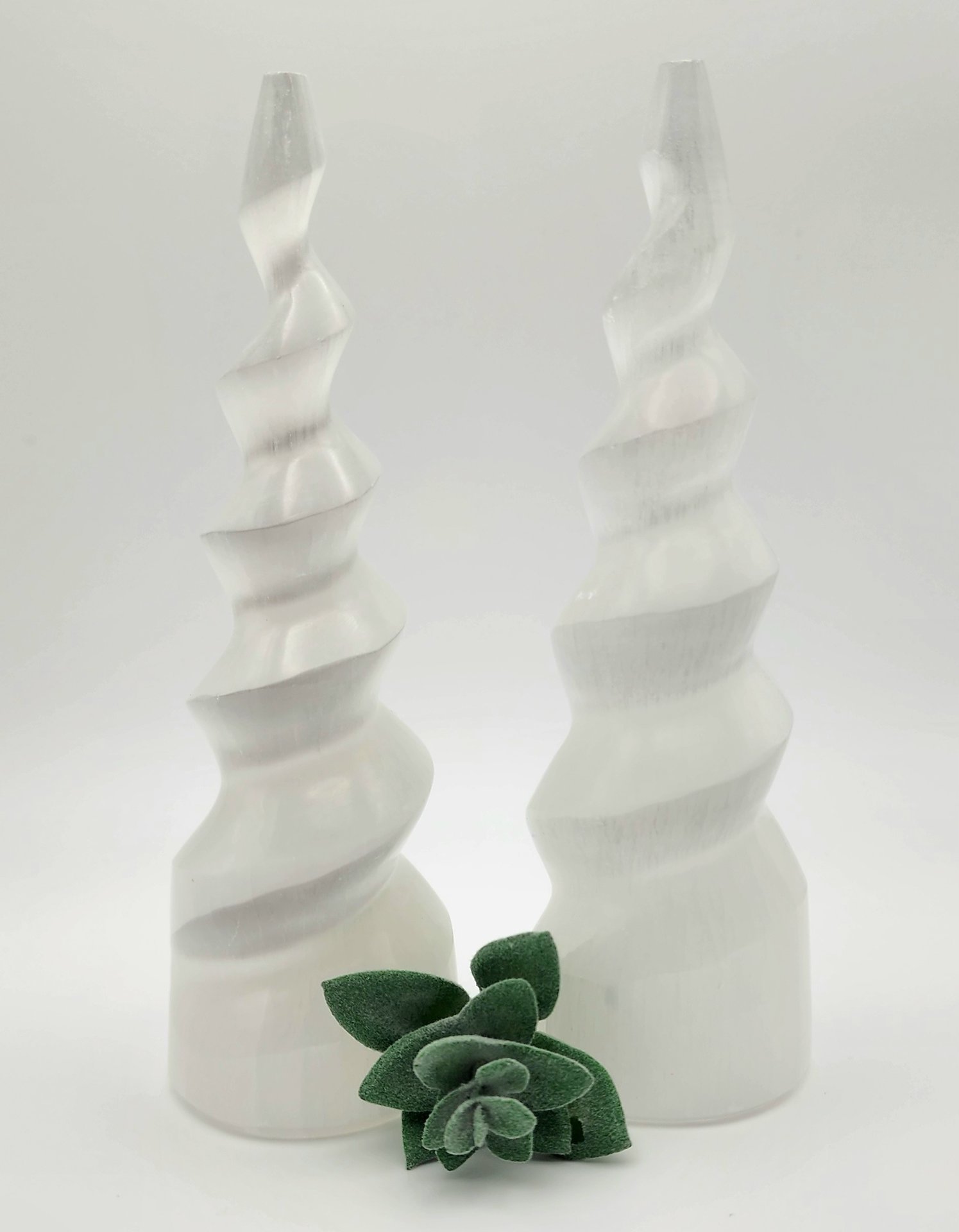 Selenite Unicorn Horns