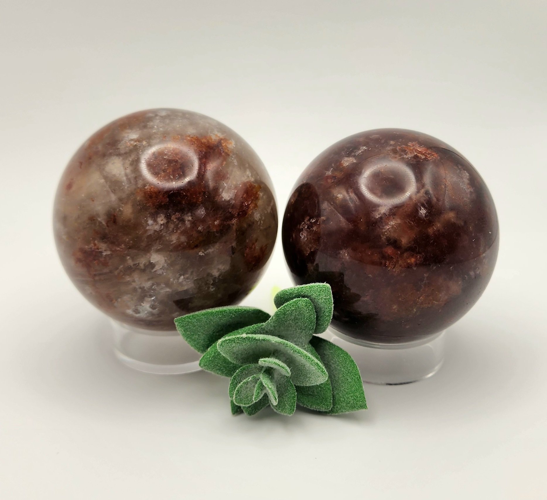 Fire Quartz/Garden Quartz Spheres