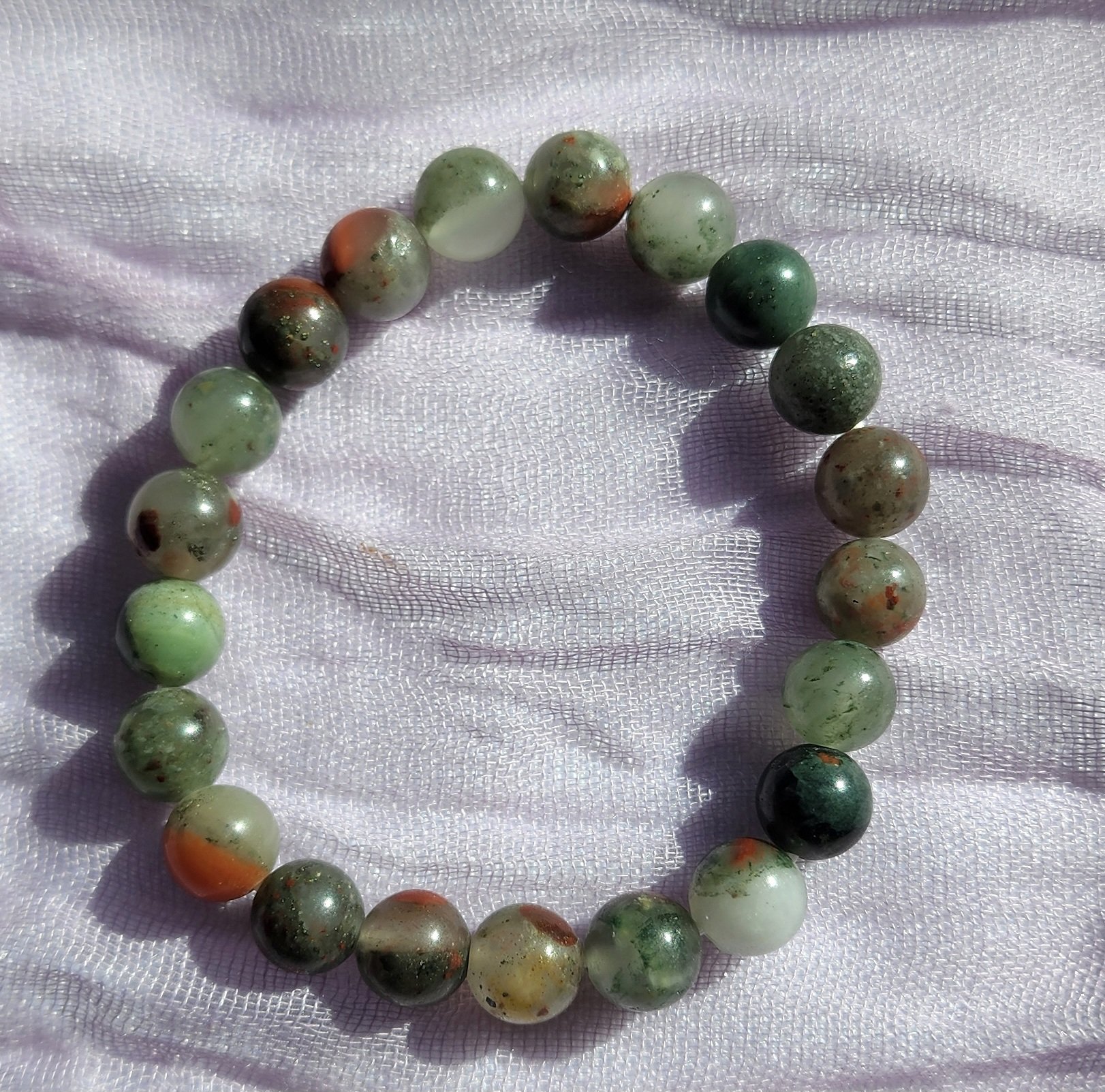 African Bloodstone Bracelet-8mm