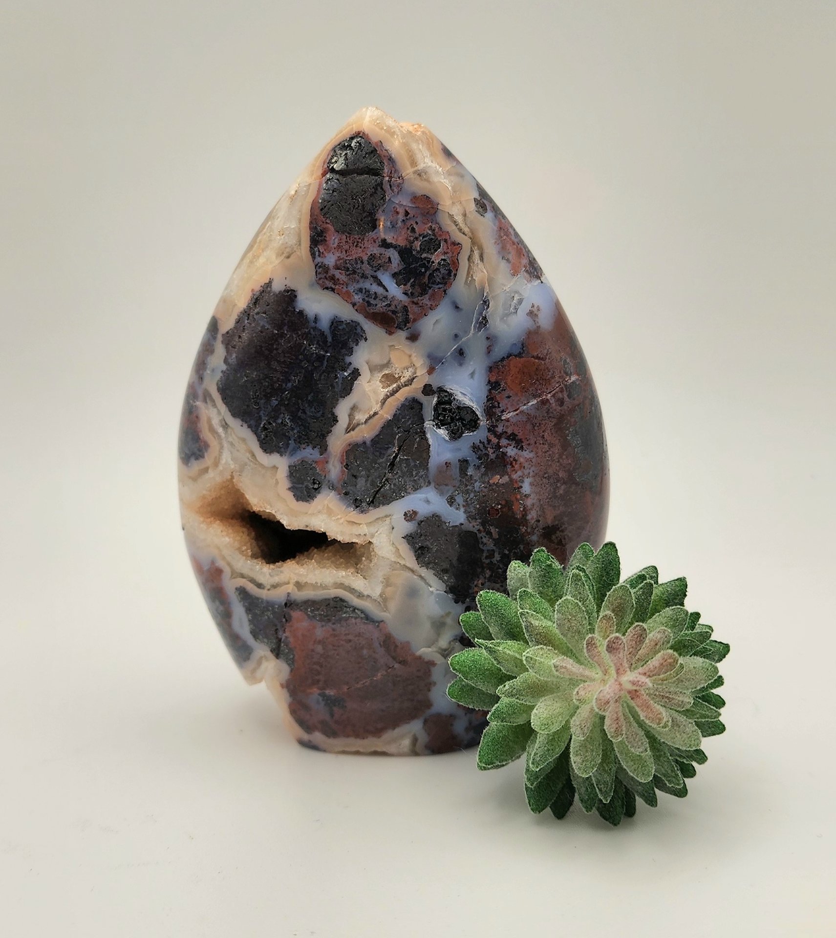Druzy Brecciated Jasper Flame #5