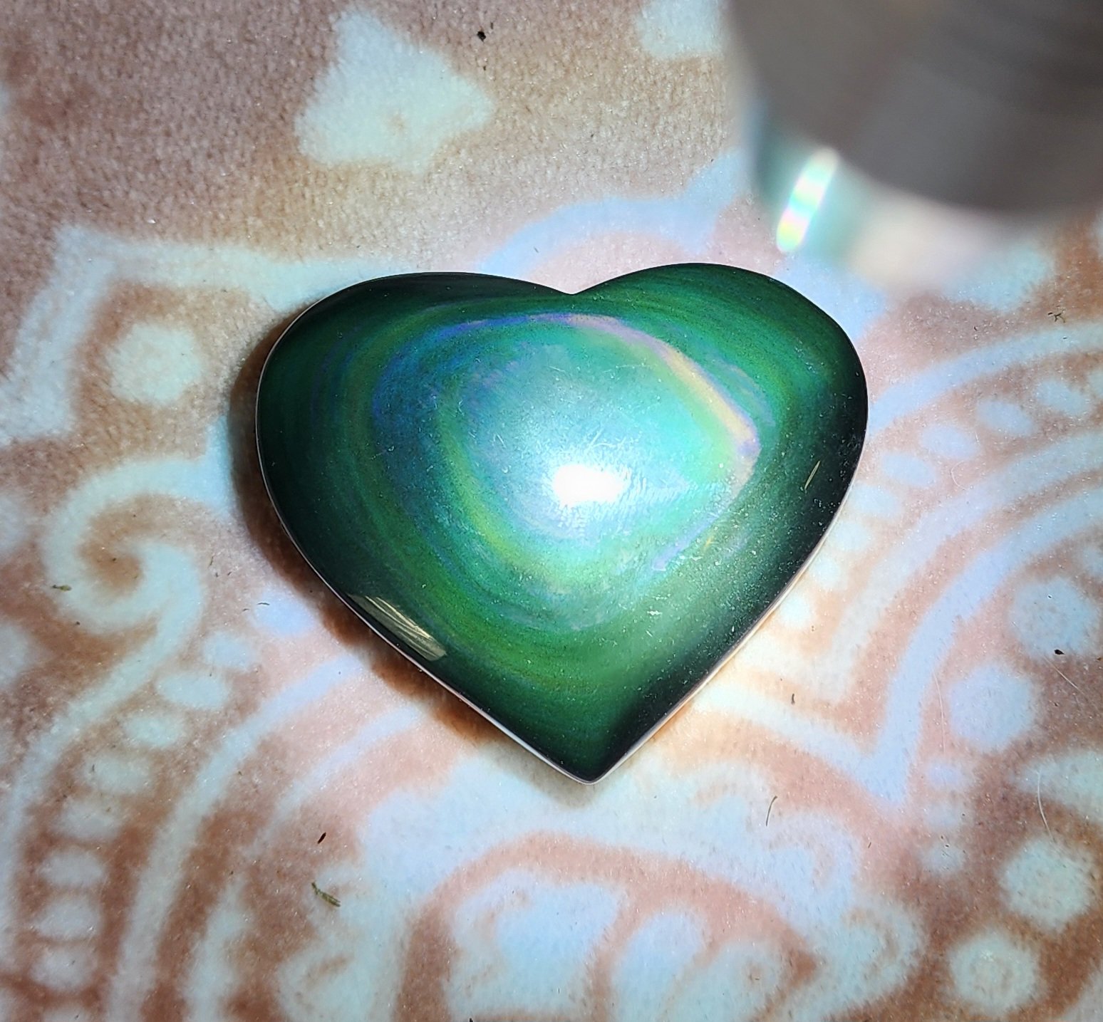 Rainbow Obsidian Hearts
