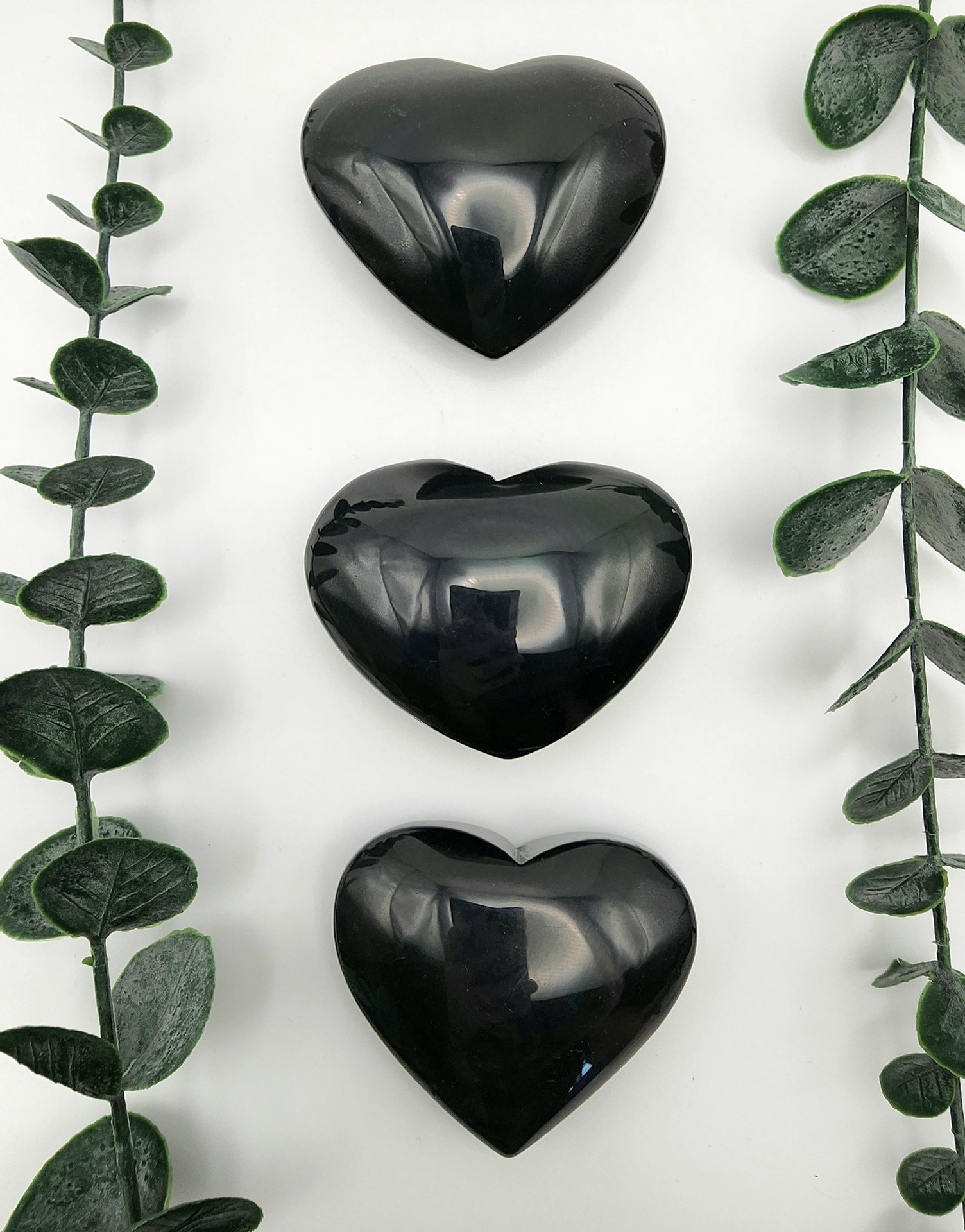 Rainbow Obsidian Hearts