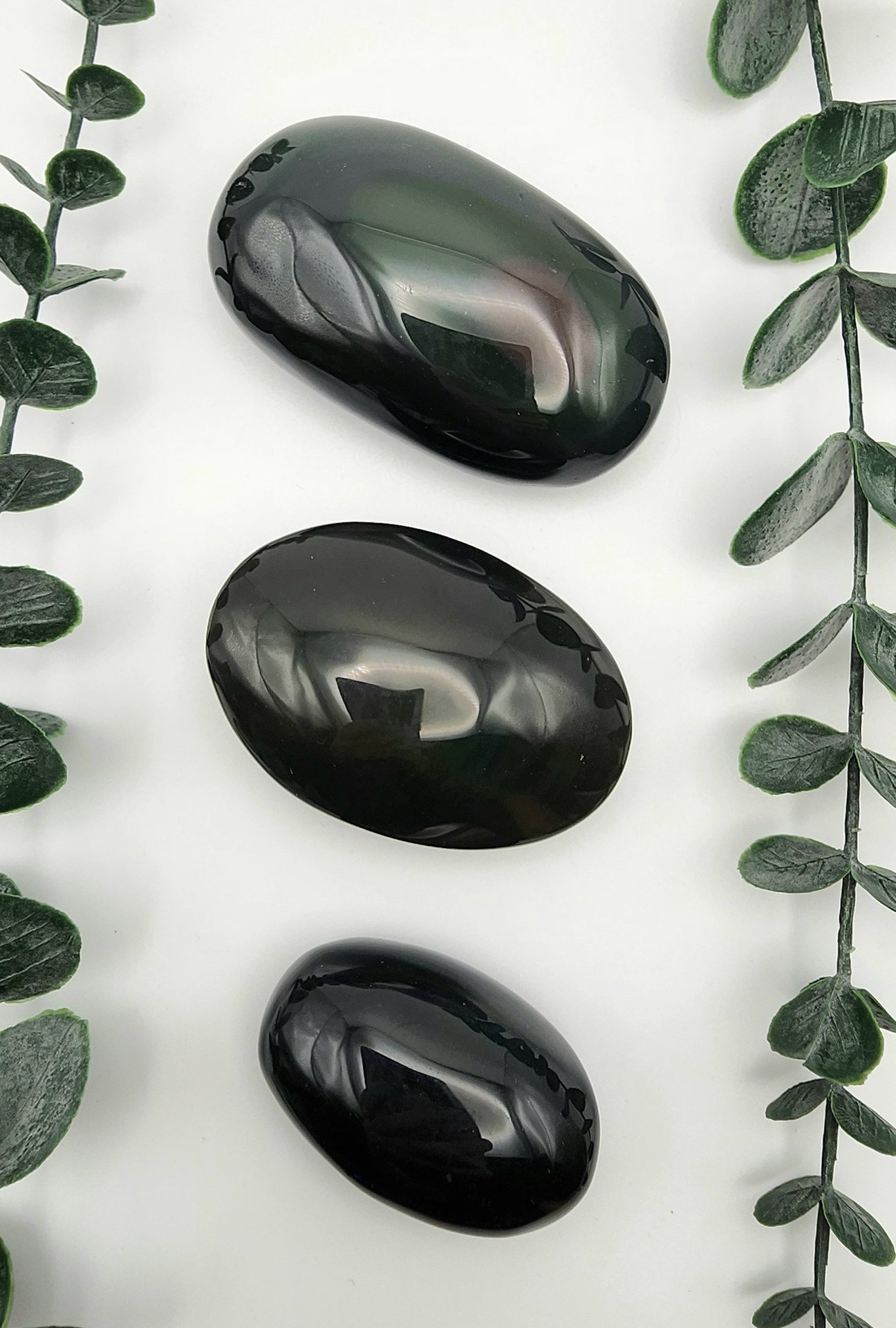 Rainbow Obsidian Palm Stones