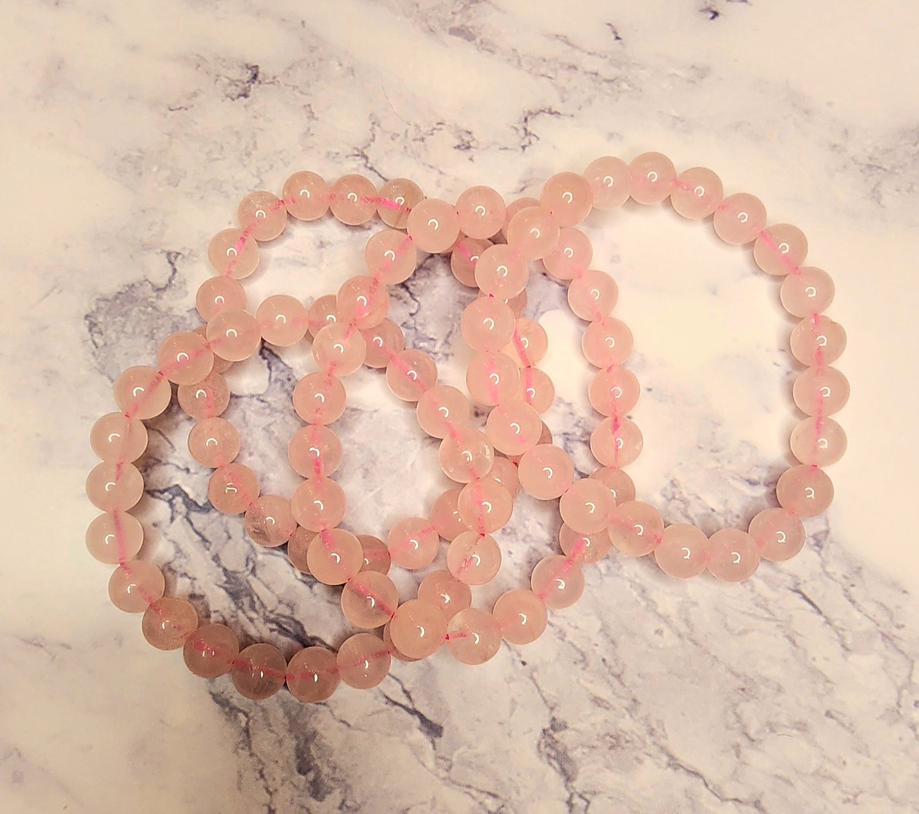 Rose Quartz Bracelets- 8mm
