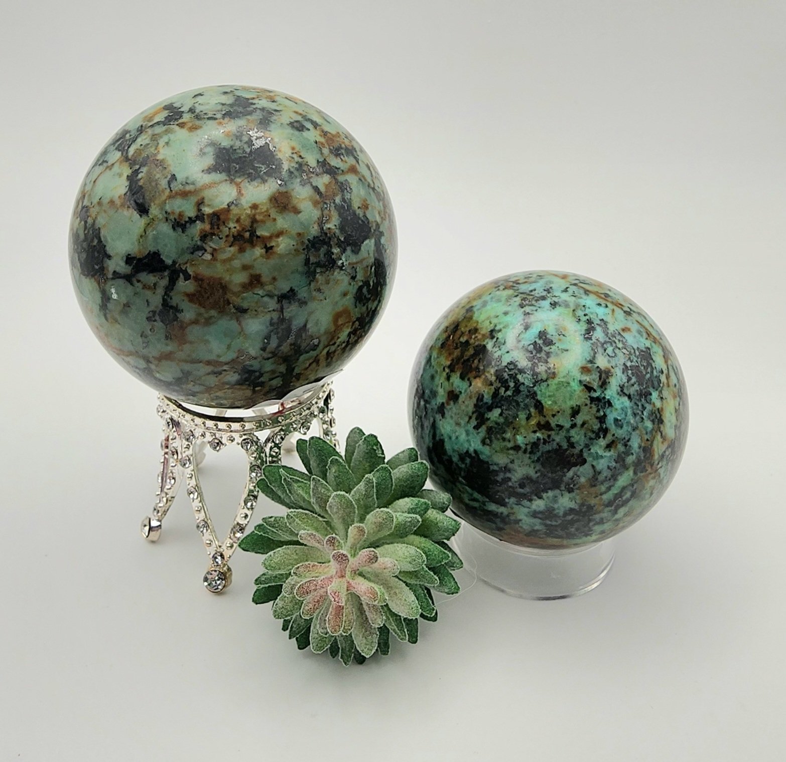 Chinese Turquoise Spheres