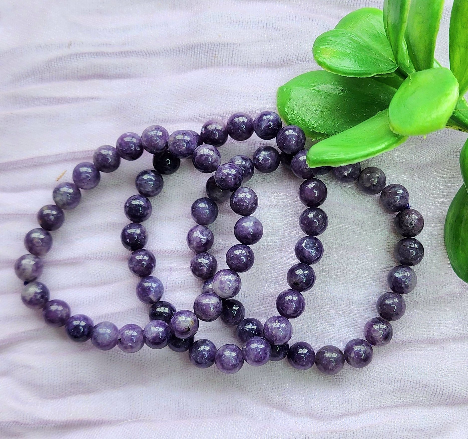 Lepidolite Bracelets-8mm
