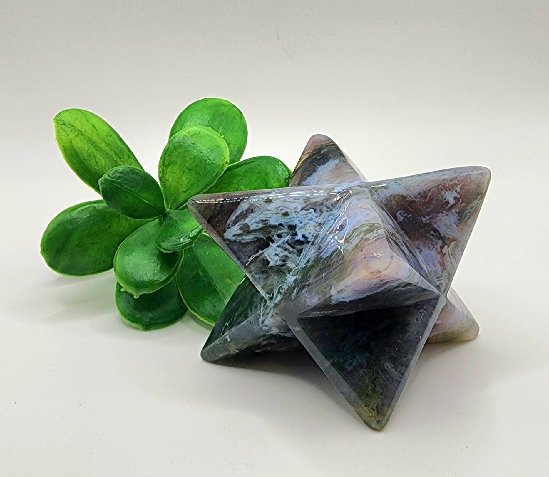 Moss Agate Merkaba #2