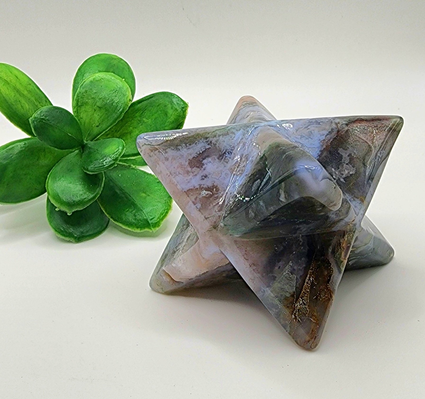 Moss Agate Merkaba #2