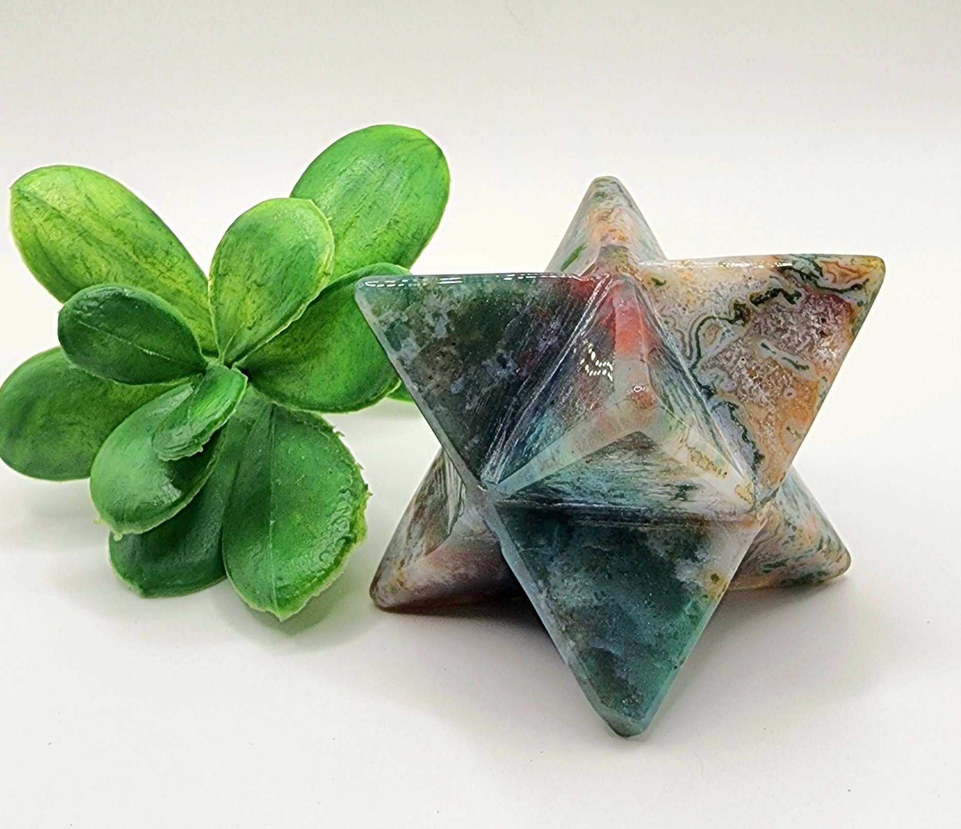 Moss Agate Merkaba #3