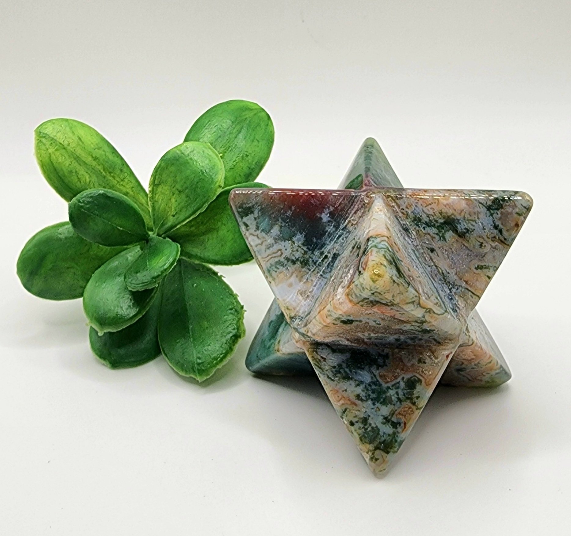 Moss Agate Merkaba #3