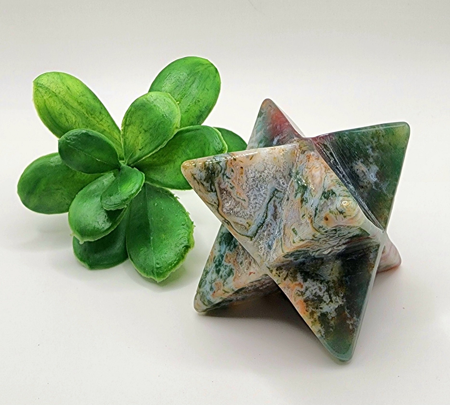 Moss Agate Merkaba #3
