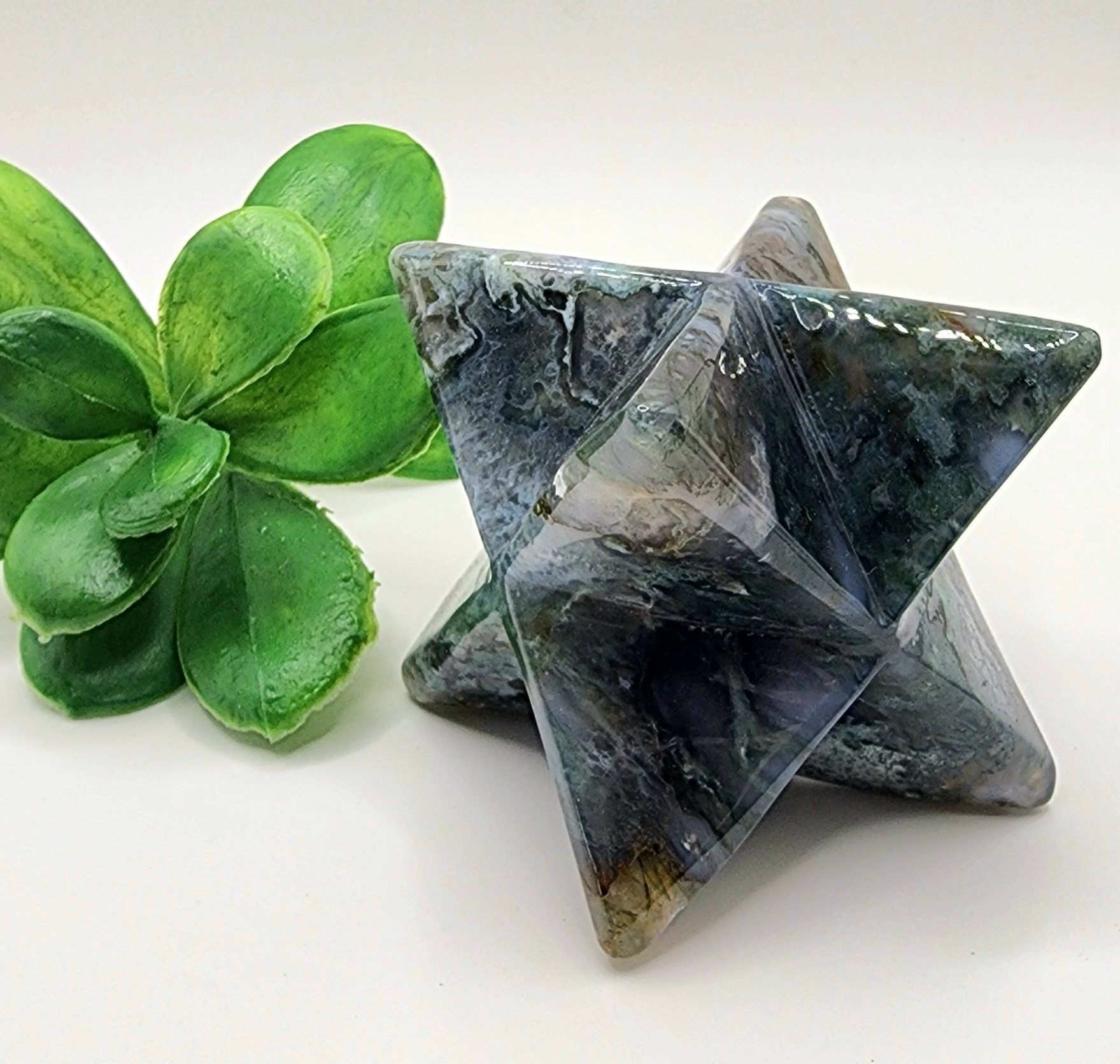 Moss Agate Merkaba #4