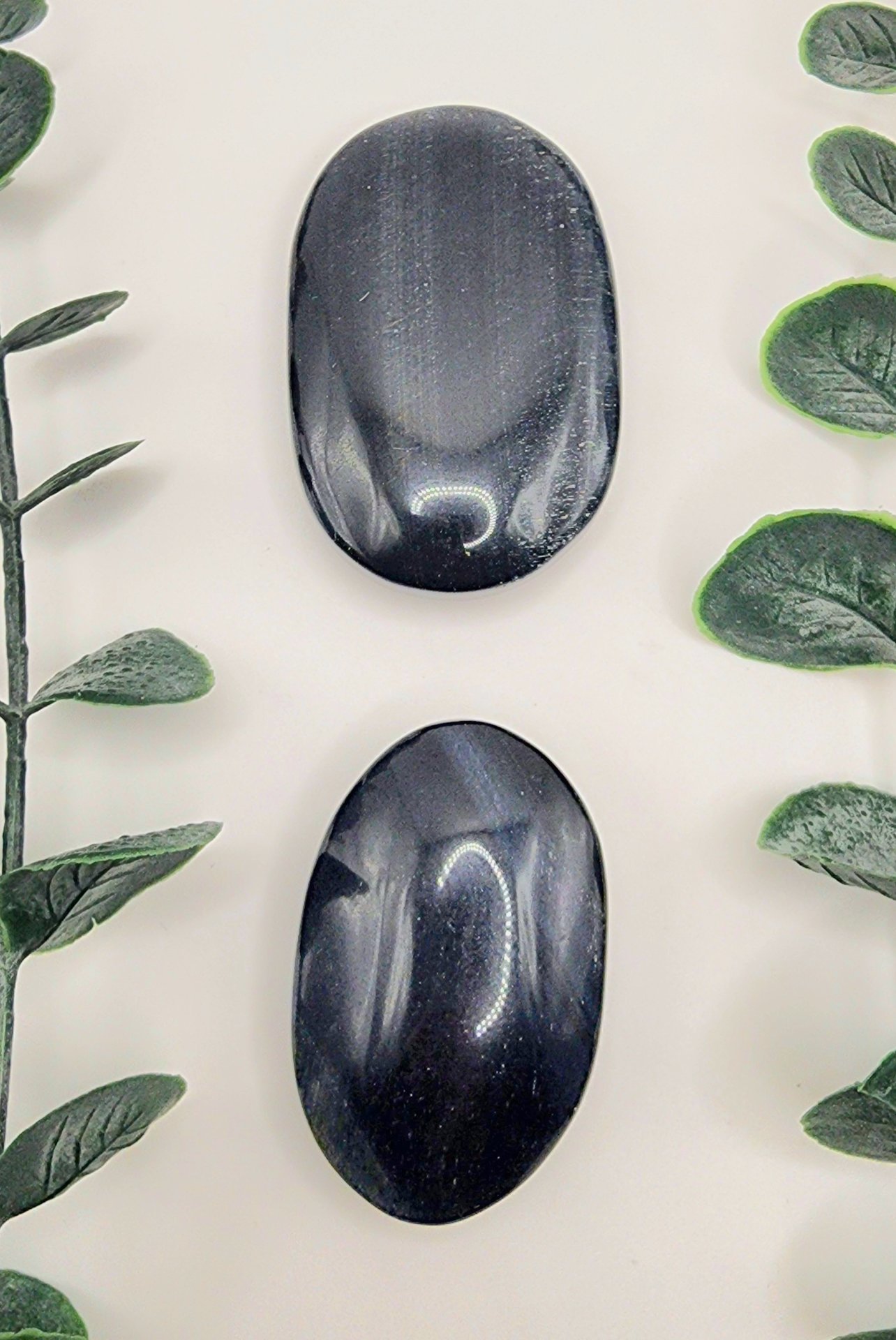 Blue Tiger's Eye Palm Stones