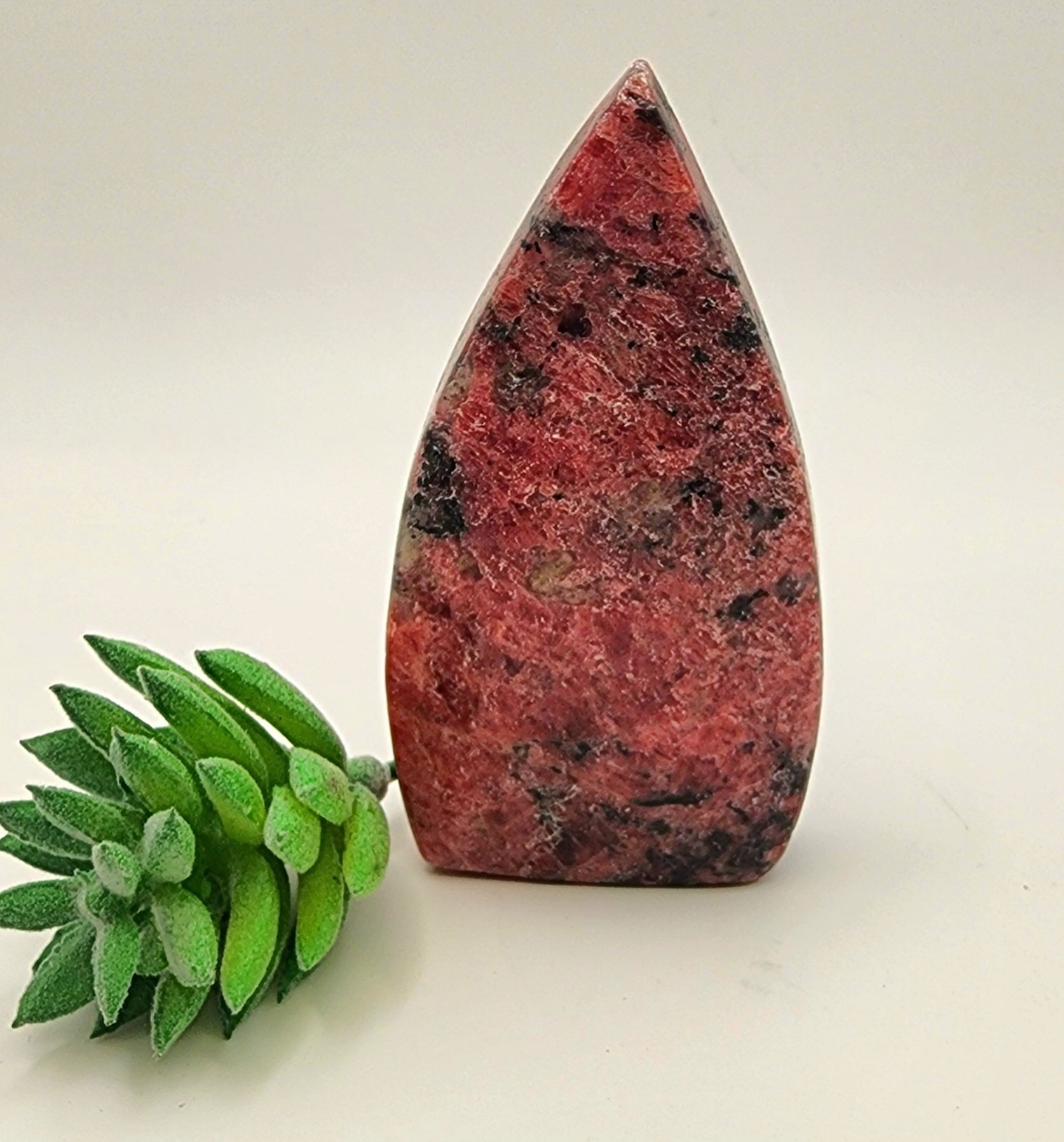 Rhodonite Tear Drop Ornament