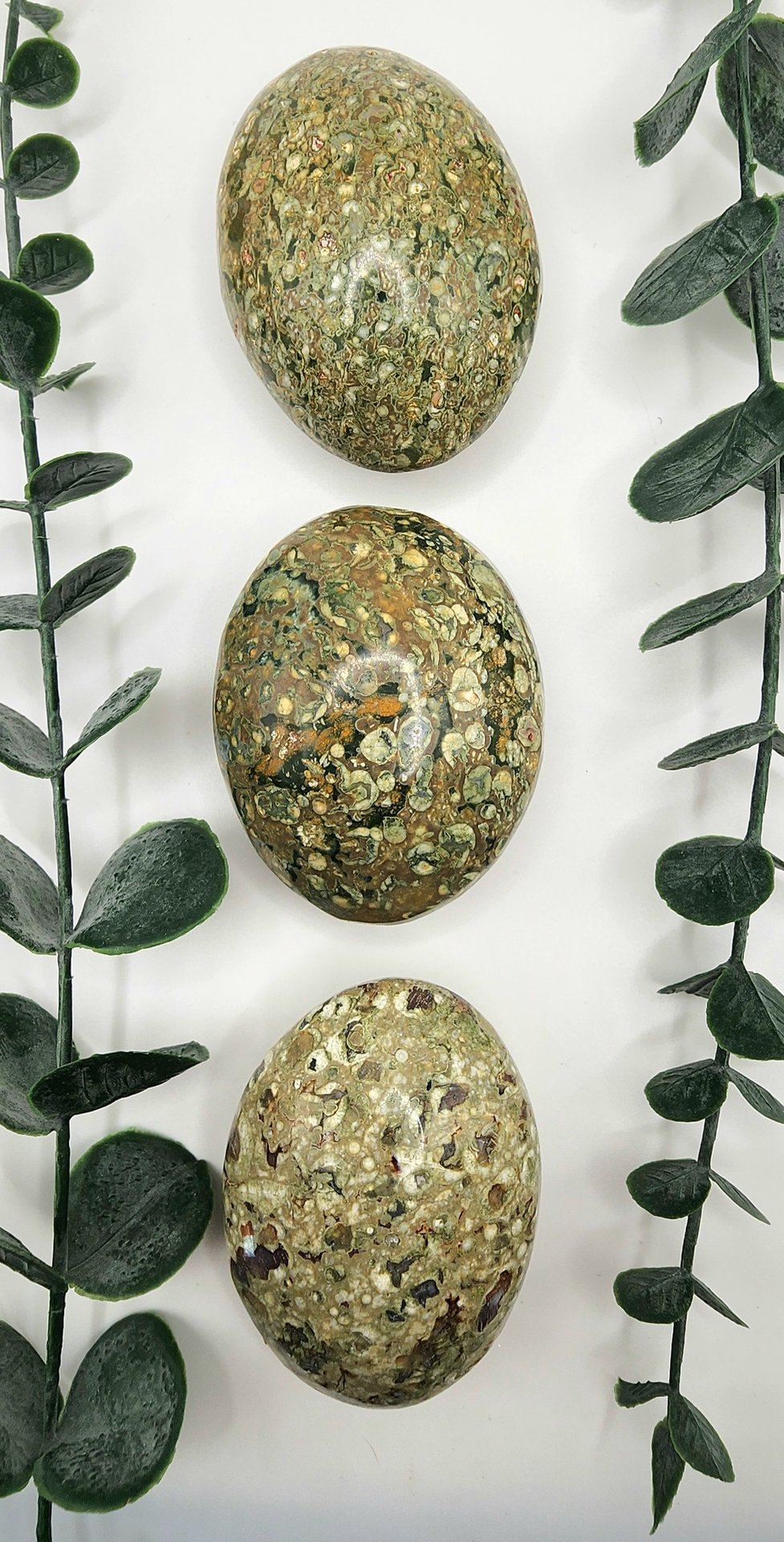 Rainforest Jasper Palm Stones
