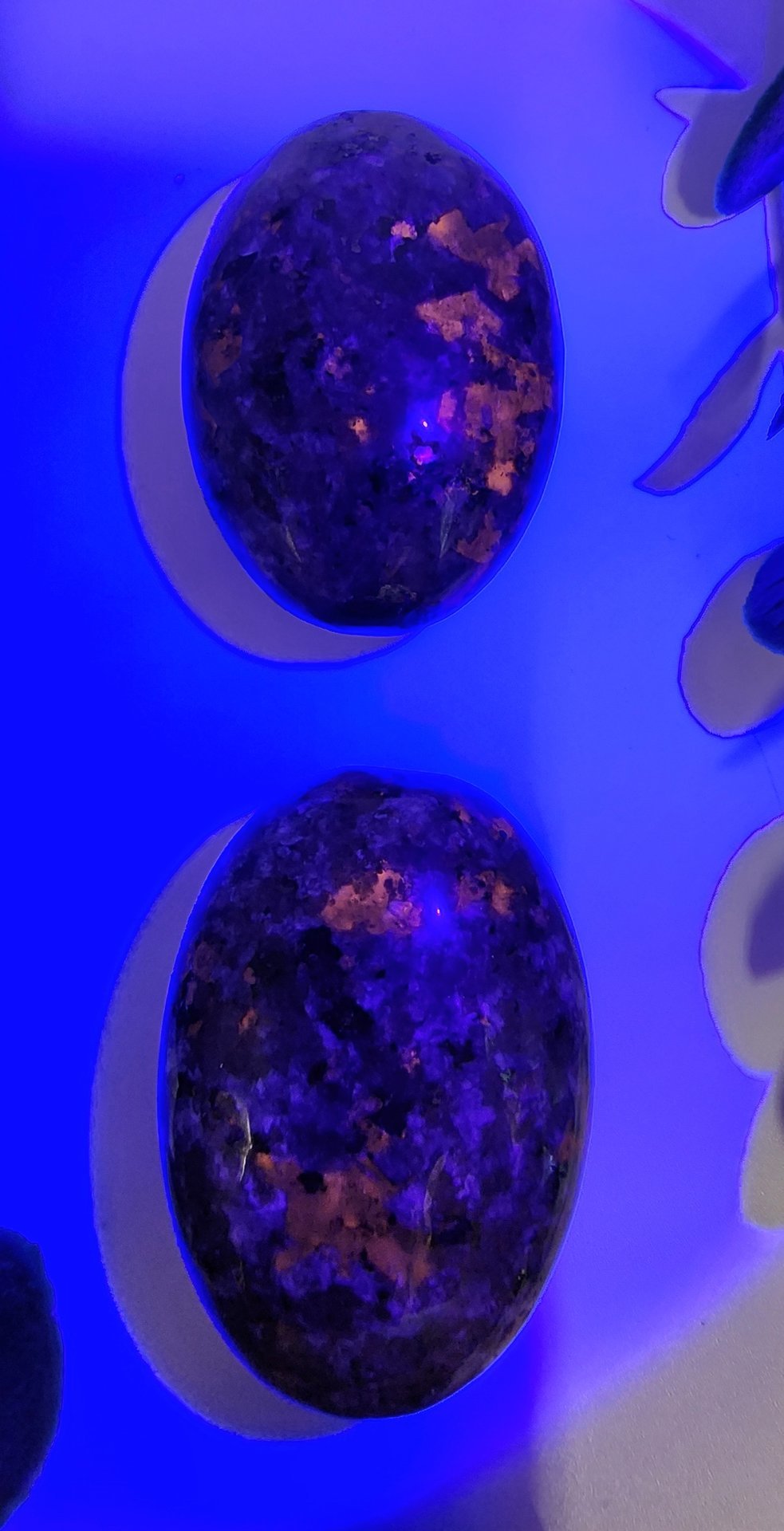 UV Reactive Yooperlite Palm Stones