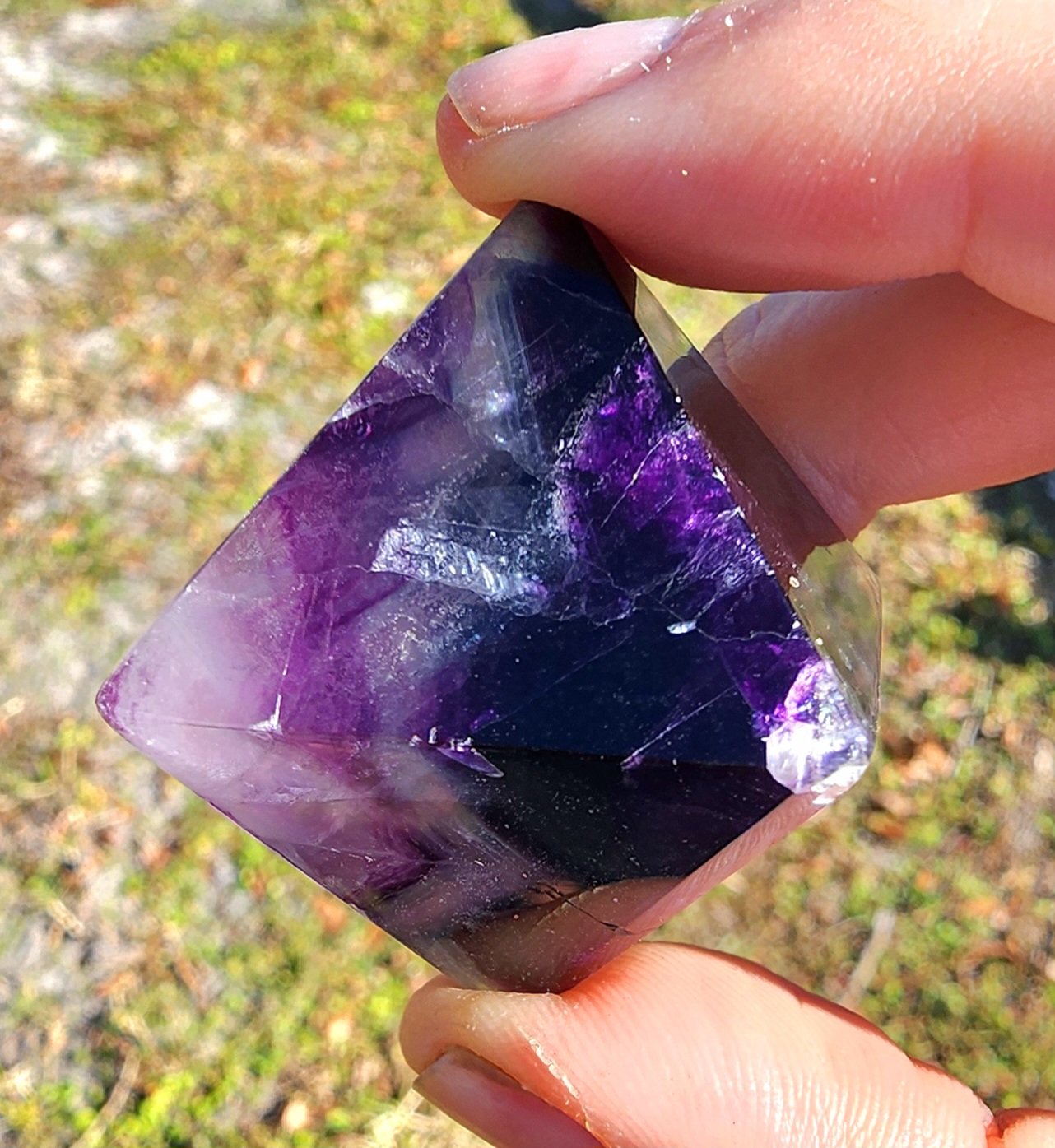 Rainbow Fluorite Octahedron #1