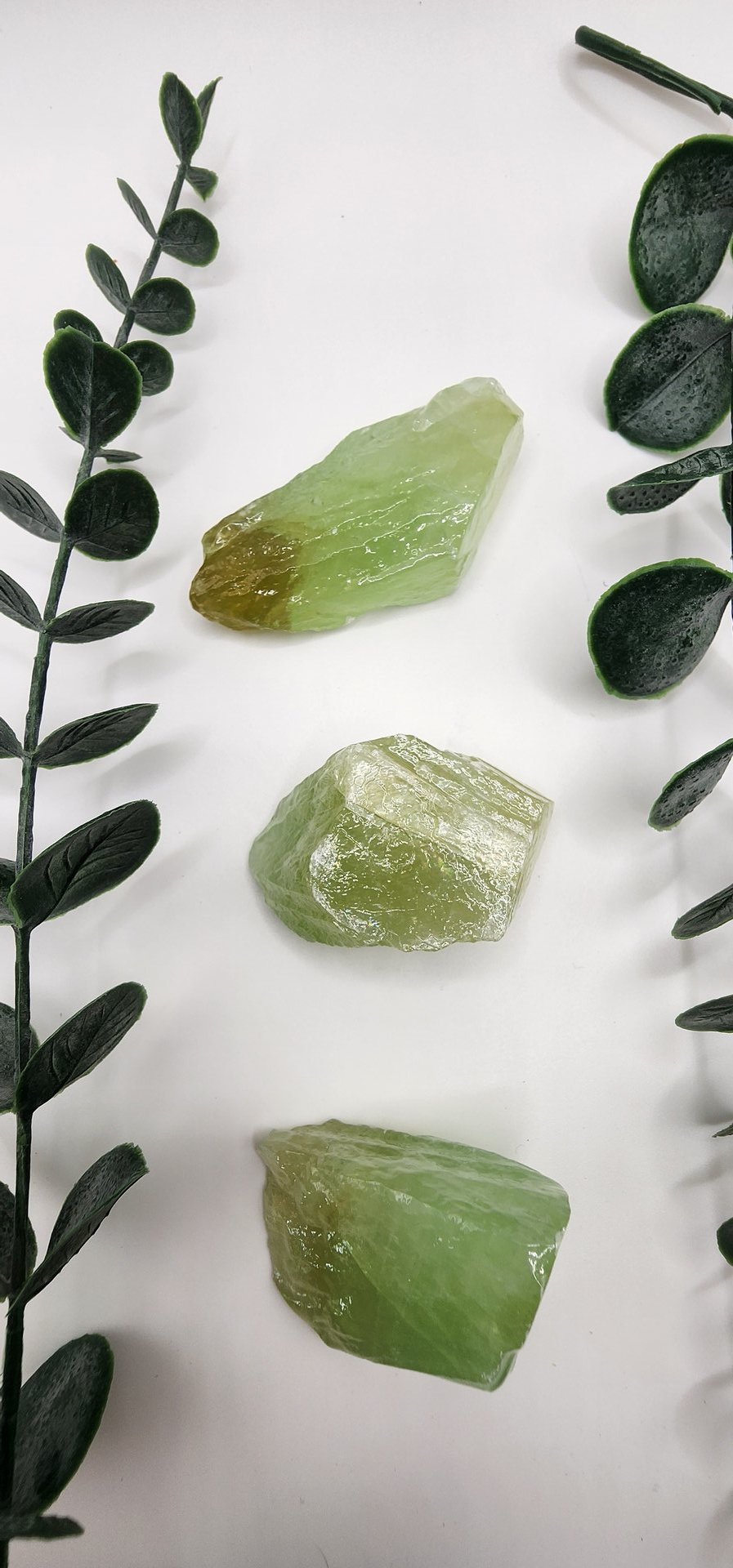 Green Calcite Chunks