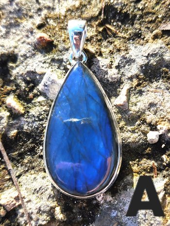 Blue Fire Labradorite Pendants