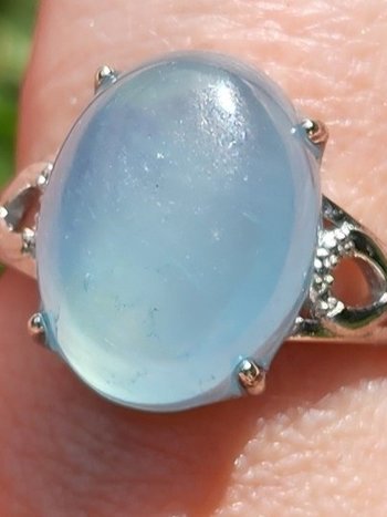 925 Sterling Silver Aquamarine Ring