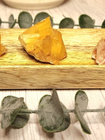 Tangerine Quartz Clusters