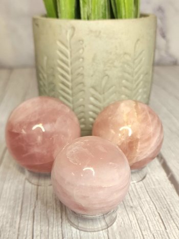 Rose Quartz Spheres