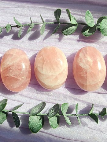 Rose Quartz Palm Stones