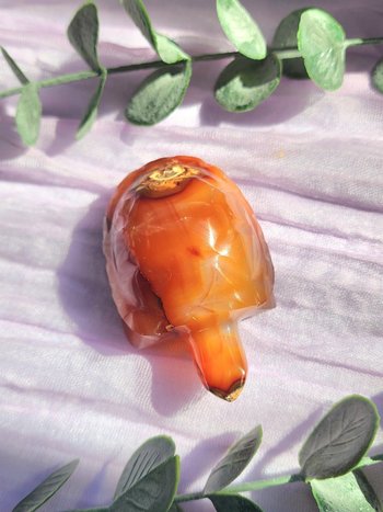 Carnelian Turtle Carving #4