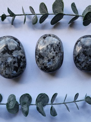 Larvikite Palm Stones
