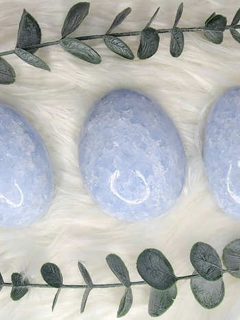 Blue Calcite Large Palm Stones