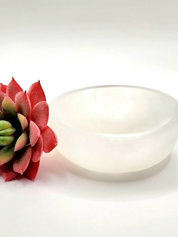 Selenite Bowl 3in