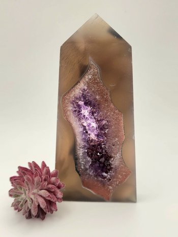 Amethyst Agate Ornament #4