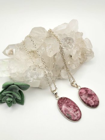 Thulite Pendant Necklaces