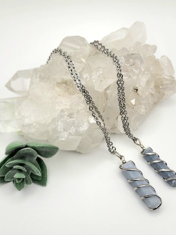 Angelite Point Necklaces
