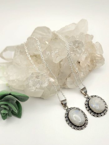 Moonstone Pendant Necklaces