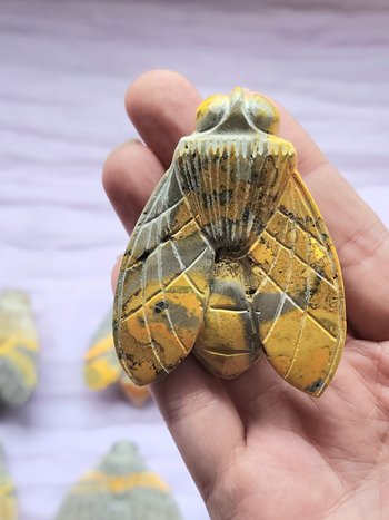 Bumble Bee Jasper Bee Carvings 