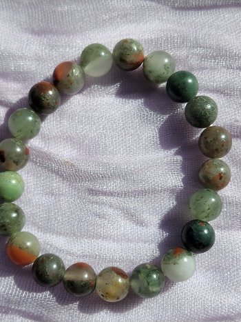 African Bloodstone Bracelet-8mm