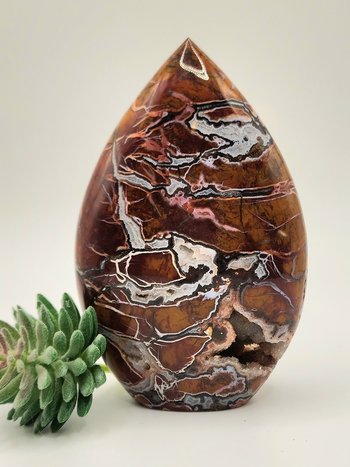 Druzy Brecciated Jasper Flame #4